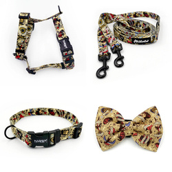 ACCESSORY KIT. Small dog. Dog Tattoo Flash Psiakrew Series; Collar, Harness, Leash, Bow Tie