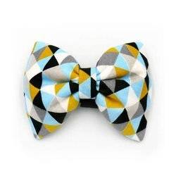 Dog Bow Tie Tito, Geometric Pattern, Pet Bow Tie, Bowtie, Collar Attachment