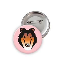 Dog Collie Badge Psiakrew Button Badzyk 25mm