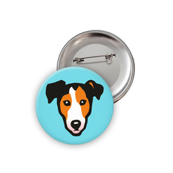 Dog Jack Russell Terrier Badge Psiakrew Button Badzyk 25mm