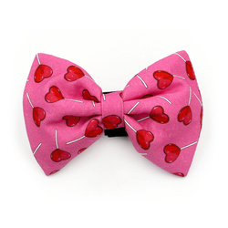 Dog bow tie for Valentine's Day Lollipops Psiakrew