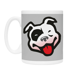 Mug for a dog lover Amstaff Life is Better with a Dog Psiakrew