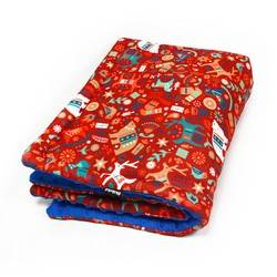 Premium Mat Plaid Blanket for the dog, Winter Folk Psiakrew Design 