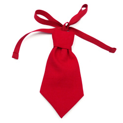 Red Christmas tie for a dog Psiakrew