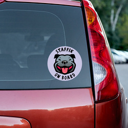 Staffordshire Bull Terrier Dog Sticker for Car Bumper Auto Moto Car Body Rear Window