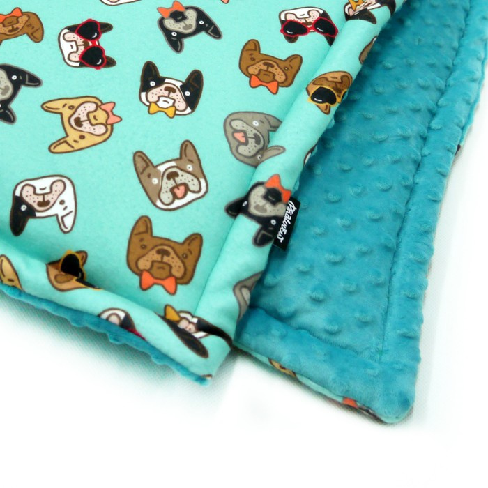 French bulldog fleece clearance fabric