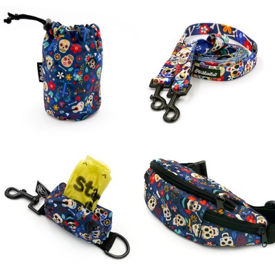 ACCESSORY KIT. Medium dog. Día de los Muertos Psiakrew Series; Collar, Harness, Leash, Sachet for dog treats