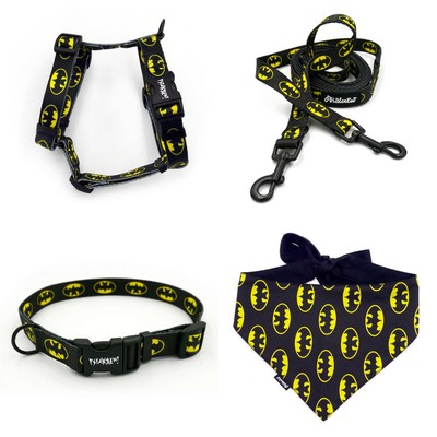 ACCESSORY KIT. Small dog. BatDog Psiakrew Series; Collar, Harness, Leash, Bandana