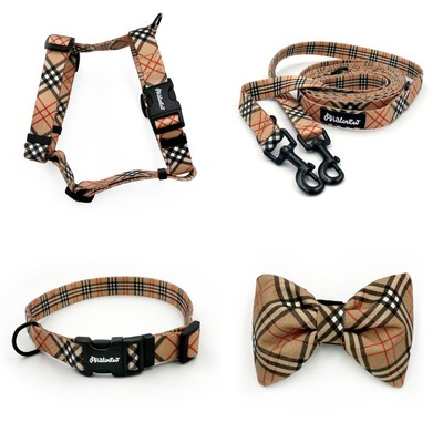 ACCESSORY KIT. Small dog. Dogberry Psiakrew Series; Collar, Harness, Leash, Bow Tie