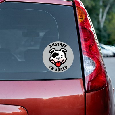 Amstaff Dog Sticker for Car Bumper Auto Moto Car Body Rear Window