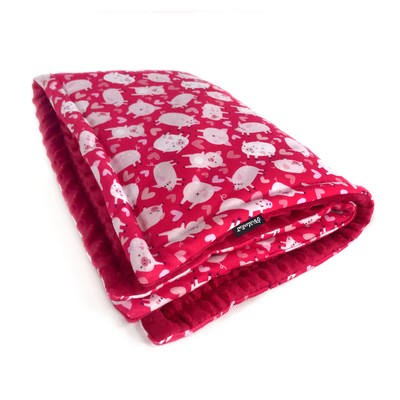 Blanket for dog Piggy in Love Psiakrew