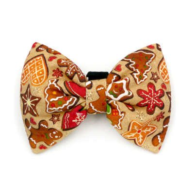 Christmas Dog Bow Tie Cat Pet Collar Decoration Cinnamon Gingerbreads