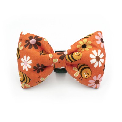 Dog Bow Tie Busy Bees Psiakrew, Pet Bow Tie, Bowtie, Collar Attachment