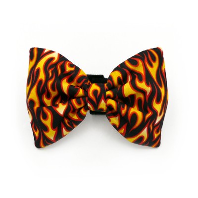 Dog Bow Tie Dog on Fire Psiakrew Pet Bow Tie, Bowtie, Collar Attachment