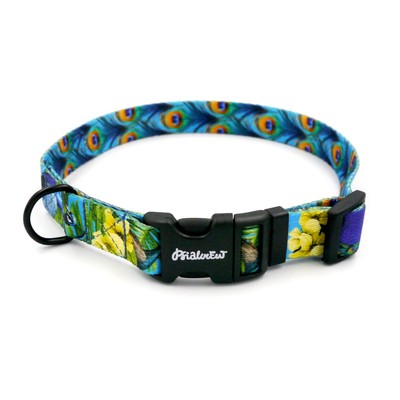 Dog Collar Peacock's Eye Psiakrew, 2 cm 0.78"  wide, for smaller dogs