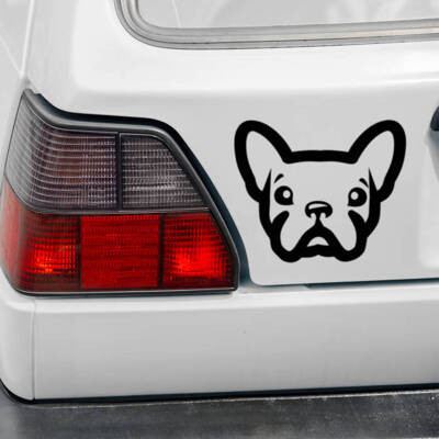 French Bulldog Psiakrew dog car sticker for light car bodies