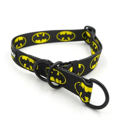 Half-choke collar Bat Dog, 2.5 cm wide, medium and big dogs, black extras