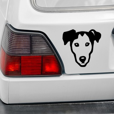 Jack Russell Terrier Psiakrew dog car sticker for light car bodies