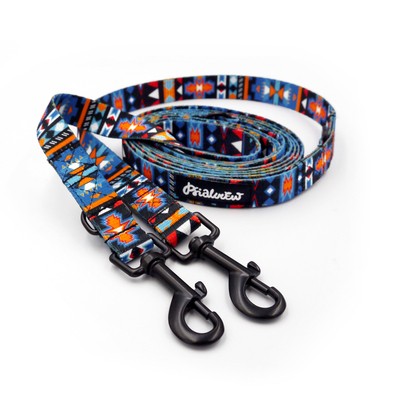 Long Dog Leash Sorry Winnetou Psiakrew width 2 cm (0.78"),  black snap hook 7 cm (3,15")