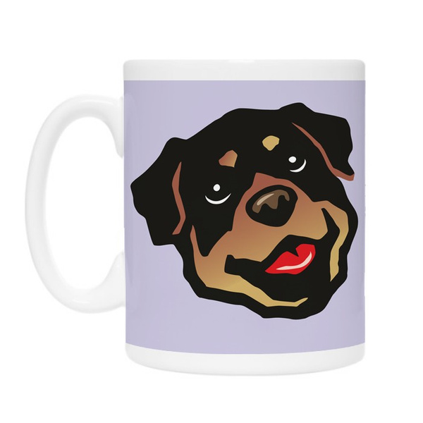 Mug for a dog lover Rottweiler Life is Better with a Dog Psiakrew