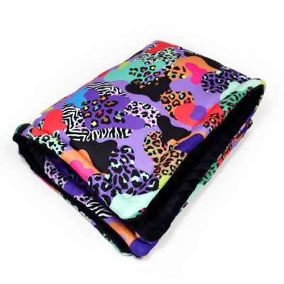 Premium Mat Plaid Blanket for the dog, Crazy Leopard Psiakrew Design 