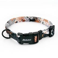 Dog Collar Psiakrew Deer Calls 2.5 cm, 1"  wide black extras