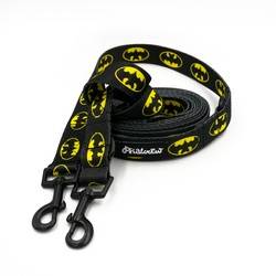 Hundeleine Bat Dog Psiakrew, Breite 2,5 cm, Karabiner 6 cm schwarz