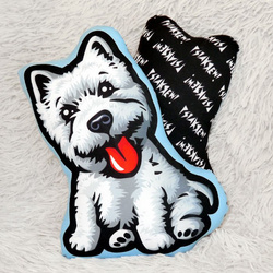 Kissen Hund Westie Mini Geschenk Kuscheliges Maskottchen für Kinder und Hundefans