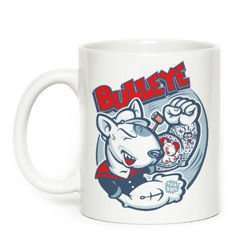 Mug with bull terrier Bulleye, Dog Bull Terrier