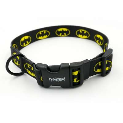 Dog Collar Psiakrew Bat Dog 2.5 cm, 1"  wide, black extras