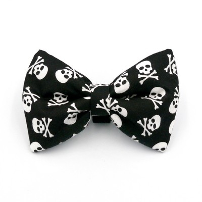 Halloween Hundefliege- Skull Black, Psiakrew