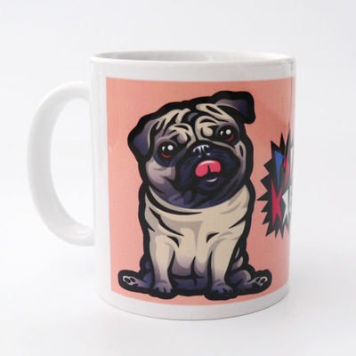 Mug with Pug Mascot