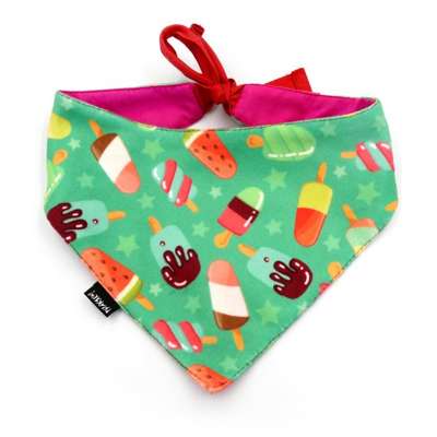 Premium Dog Bandana Ice Ice Baby handkerchief style to tie around your pet’s neck