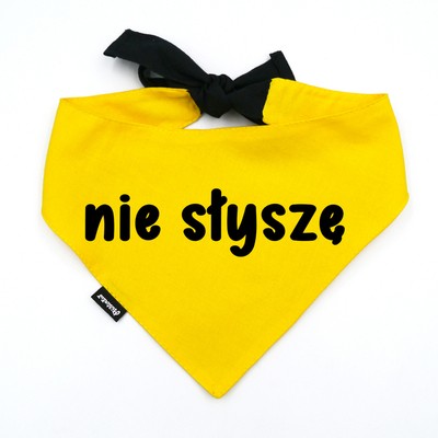 Psiakrew Bandana für den Hund NIE SŁYSZĘ