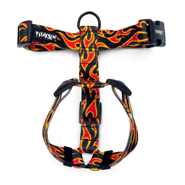 Harness for Dog, Model Dog On Fire Guard Harness, black extras