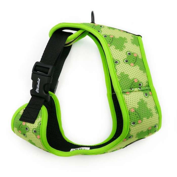 Dog Harness Green Frogs, Always Feeling Cool, Super Soft Psiakrew
