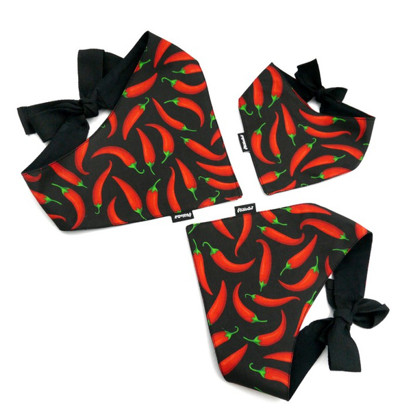 Red Hot Chili Psiakrew Bandana, gebundenes Taschentuch, Baumwollschal