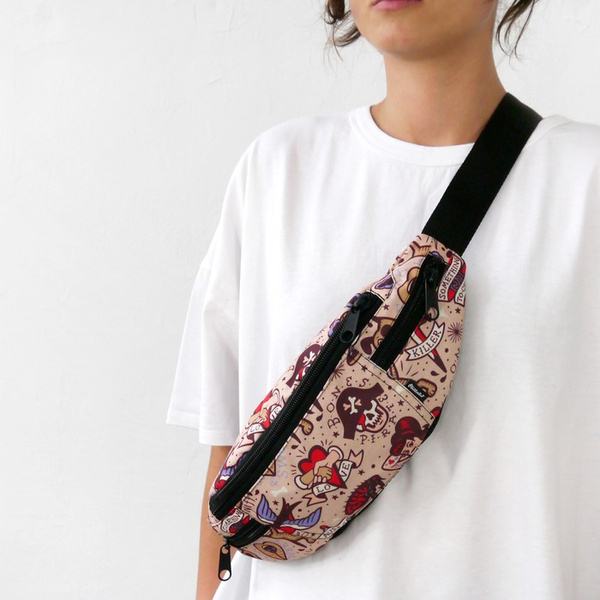 Fanny Pack Hip Bag Dog Tattoo, Bum Bag Psiakrew