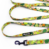 Long Dog Leash Guacamole Time Psiakrew width 2 cm (0.78"), black snap hook 6 cm