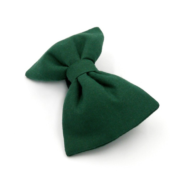 Dog Bow dark green Psiakrew, Pet Bow Tie, Bowtie, Collar Attachment