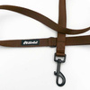 Brown Dog Leash width 2 cm 0.78 ", black extras