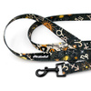 Dog Leash Zodiak width 2.5 cm, 1" wide, black snap hook 6 cm