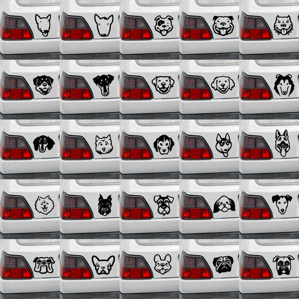 French Bulldog Psiakrew dog car sticker for light car bodies