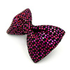 Red disco party bow tie for a dog; carnival New Year's Eve decorative bow Psiakrew