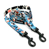 Long Dog Leash Spotted Cow width 2 cm (0.78")  wide, , black snap hook