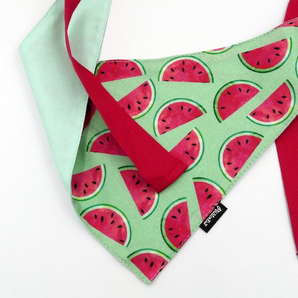 Watermelon Psiakrew Bandana, gebundenes Taschentuch, Baumwollschal