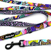 Long Dog Leash Crazy Leopard width 2 cm (0.78")  wide, , black snap hook