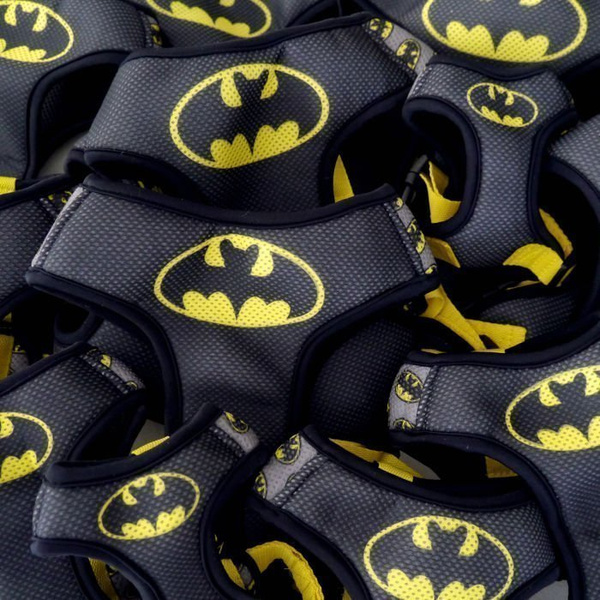 Szelki dla Psa Bat Dog bezuciskowe Wygodne Ultramiękkie Psiakrew czarne okucia