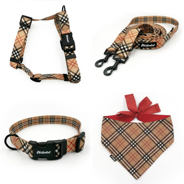 ACCESSORY KIT. Medium dog. Dogberry Psiakrew Series; Collar, Harness, Leash, Bandana