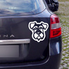 Schnauzer Psiakrew Hunde-Autoaufkleber für dunkle Karosserien